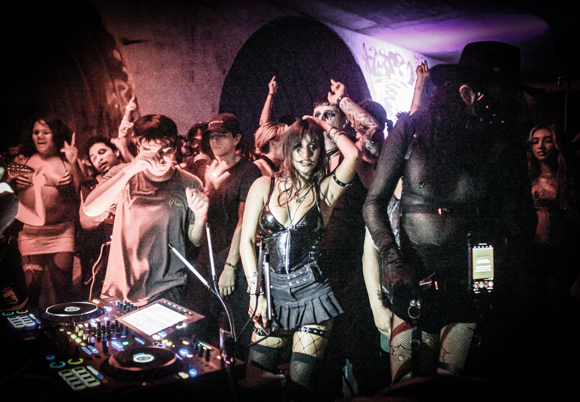 Packed dancefloor at Blood Rave event in Texas